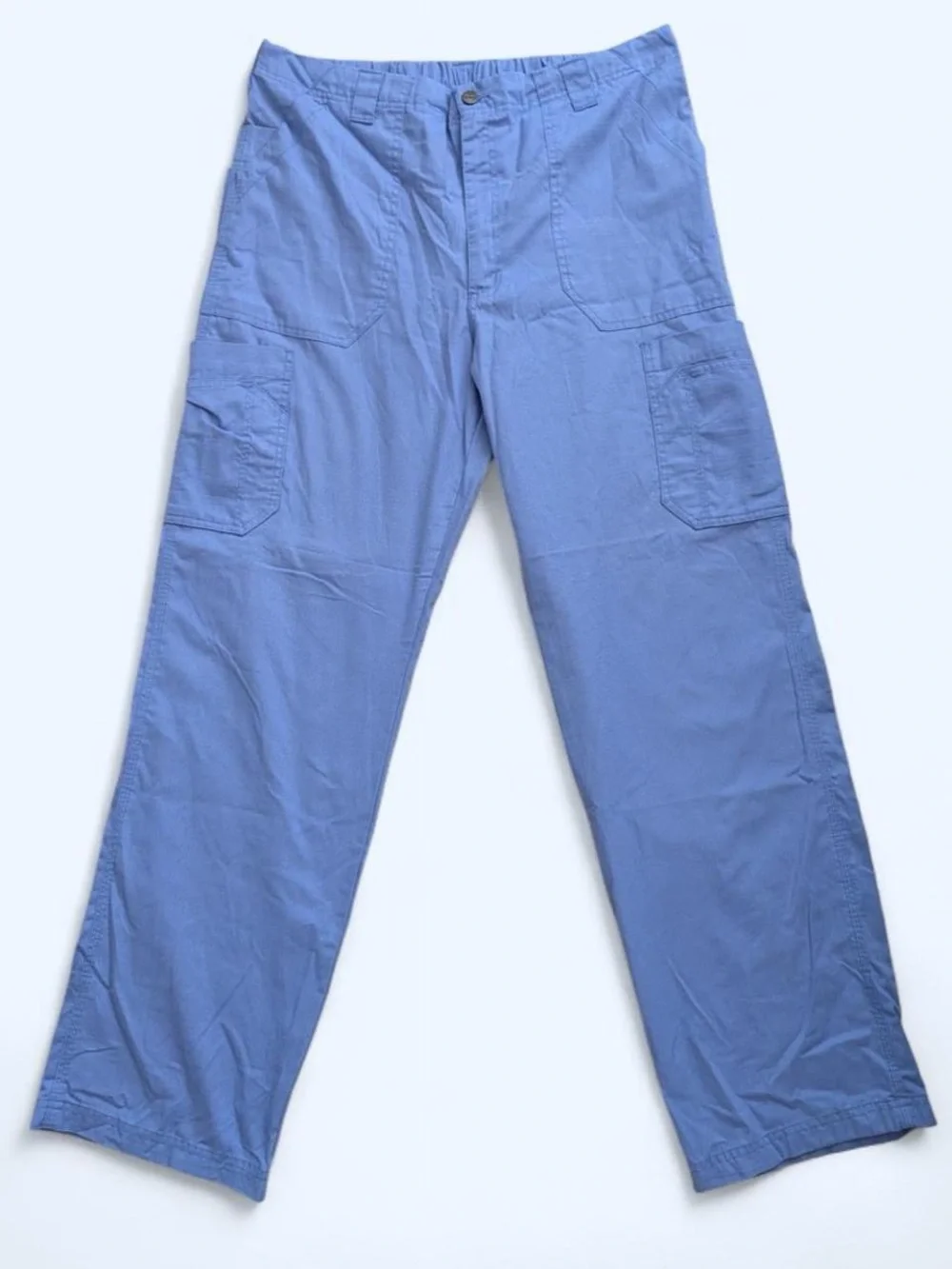 Carhartt Light Blue Ripstop Cargo Scrub Pants Large
